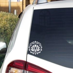 Lotus Car Decal - yoga lovers
